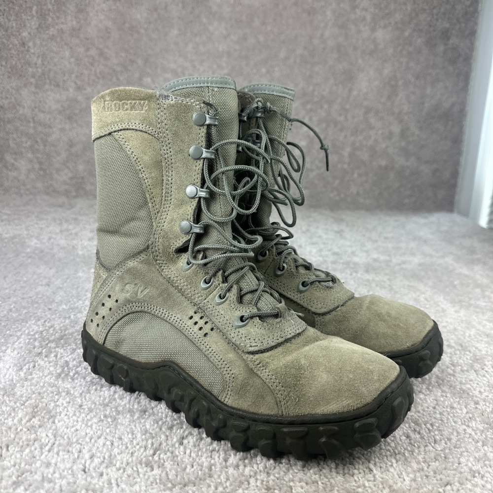 Rocky S2V Special Ops Mens Tactical‎ Military Combat Boots Size 7 W Green Lace